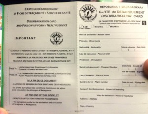 Antrag für's Visum