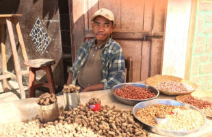 Erdnuss Händler in Madagaskar